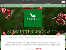 Tablet Screenshot of mein-schmetterling.com
